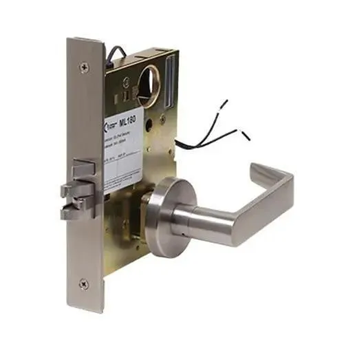 Command Access ML180EUCH 24V RX ML180 Series Electrified Solenoid Schlage L9000 Retro Mortise Lock, Storeroom, Unlocked Electronically, Request to Exit, Storeroom