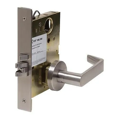 Command Access ML19092-M-EL/EU 06ESC 626 ML190 Series Motorized Schlage L9000 Retrofit Series Mortise Lock, Storeroom, Field Selectable EU / EL, Satin Chrome