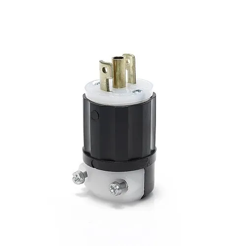 Leviton ML2-P Midget Locking Ground Plug, 15A 125V, Connectors