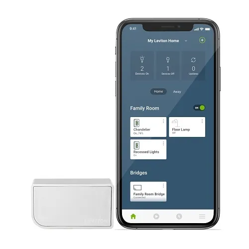 Leviton MLWSB-1BW Wi-Fi Bridge for DN15S No-Neutral Decora Smart Dimmer and DN6HD Switch
