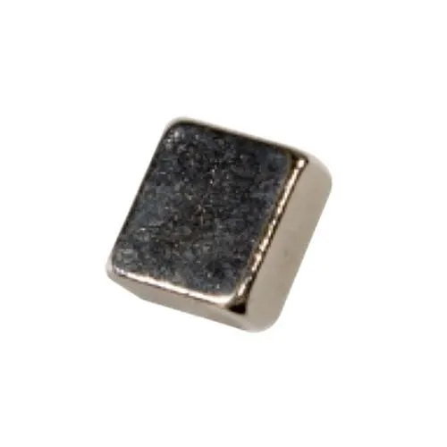 GRI MM-25 Rare Earth Mighty Magnet, 1/4" x 1/4" x .100" D, Nickel Plated (Min Order Qty of 10)