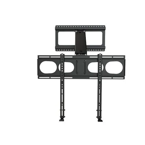 MantelMount MM340 Standard Pull Down TV Mount, 30-Degrees Swivel in Each Direction, Black Matte