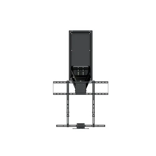 MantelMount MM750 Pro Series Pull Down TV Mount with Top Echelon Gas Pistons for Larger and Heavier TV's, 25-Degrees Swivel, Black Matte