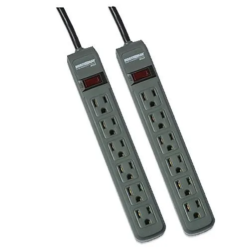 Minuteman MMS362P 6-Outlet Surge Protector, 2-Pack
