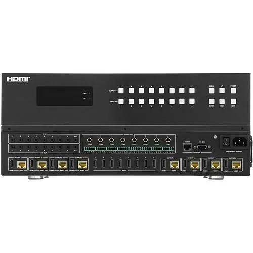 Kanex MMX-8X8CAT-150M 8X8 CAT6 Switcher with HDMI and Twisted Pair Input / Output Device, 4K at 60Hz