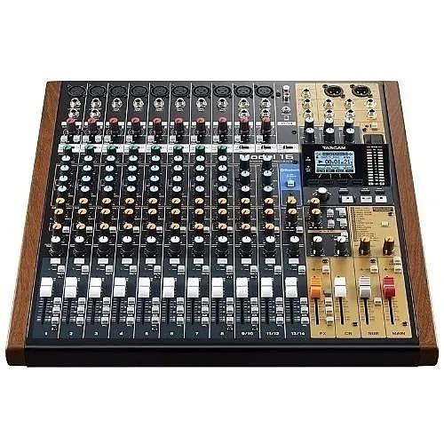 TASCAM Model 16 14-Channel Analogue Mixer with 16-Track Digital Recorder, USB 2.0, 44.1/48 kHz, 16/24Bit