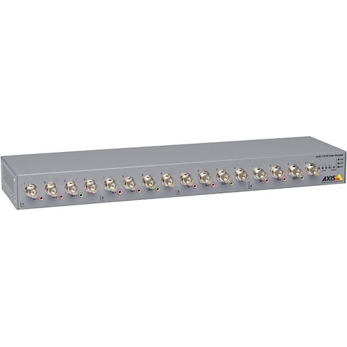 AXIS P7216 P72 Series 16-Channel Video Encoder, Full Featured, Full Frame Rate, Edge Storage, High-Resolution Quad View