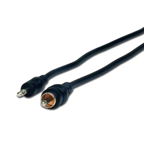 Comprehensive MP-PP-3ST 3ft Audio Cable, 3.5mm Mini Plug to RCA Plug, Black