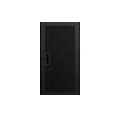 AtlasIED MPFD24-3 MPFD Series Micro Perforation Door, 3" Depth, 24 RU, Black