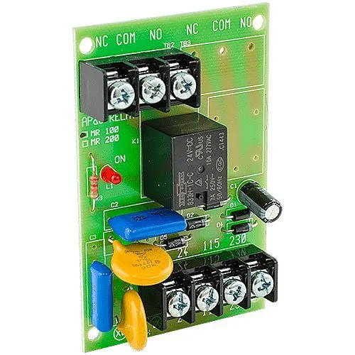 Potter MR-101/C/R Multi-Voltage Control Relay, 10A, SPDT, Position, Red Enclosure