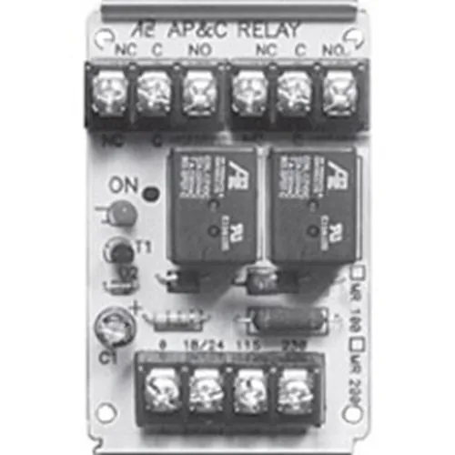 Edwards Signaling MR201/C Single DPDT Relay with LED Mounted in Metal Enclosure