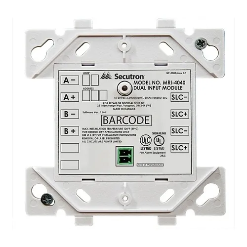 Secutron MRI-4040 Dual Input Module