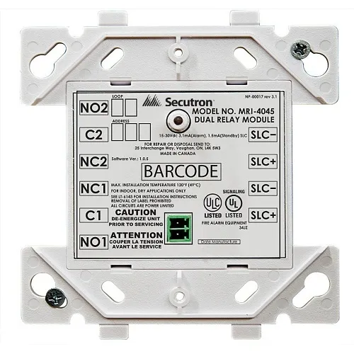Secutron MRI-4045 Dual Relay Module