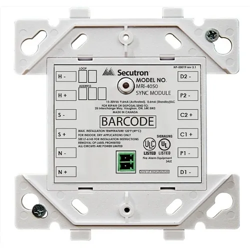 Secutron MRI-4050  Sync Module for MGC Notification Devices