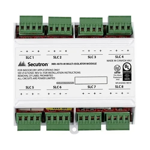 Secutron MRI-4070-M Multi Isolator Module for SLC Loop