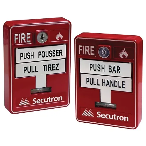 Secutron MRM-710MPU Intelligent Addressable Key Resettable Dual Action Manual Pull Station with MP Protocol