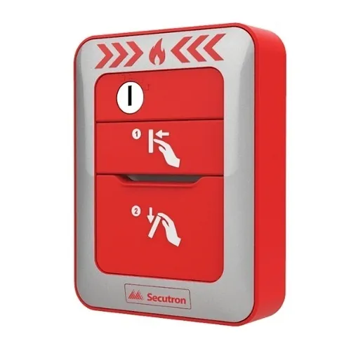 Secutron MRM-810MPU MP 1-Stage Addressable Double Action Pull Station
