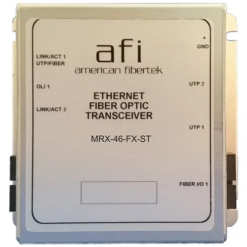 AFI MRX-46-FX-ST 1-Fiber 10/100 Ethernet Receiver Module