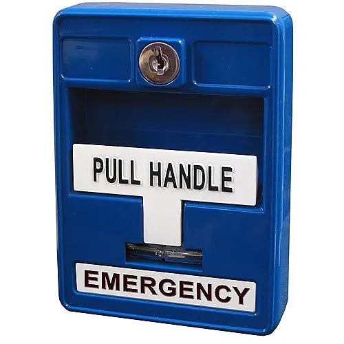 Mircom MS-703U Single Action Emergency Manual Station with Form "C" Contacts, Blue