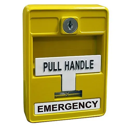 Mircom MS-704U Single Action Emergency Manual Station with Form "C" Contacts, Yellow