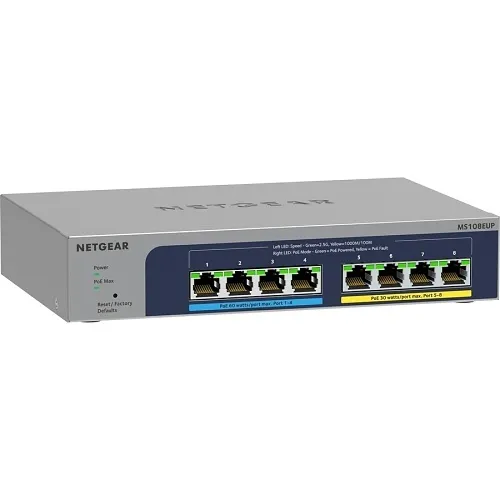 Netgear MS108EUP-100NAS 8-Port Ultra60 PoE++ Ethernet Plus Switch, 2.5G