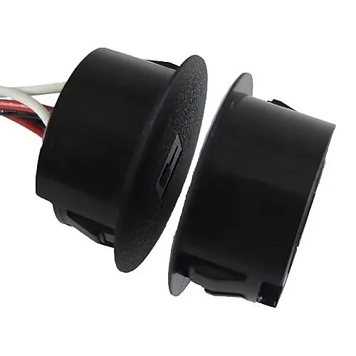 Magnasphere MSS-301C-BLACK-FIRE 1" Recessed Fire Rated Contact with 1-Switch, 1-Closed Loop, Black