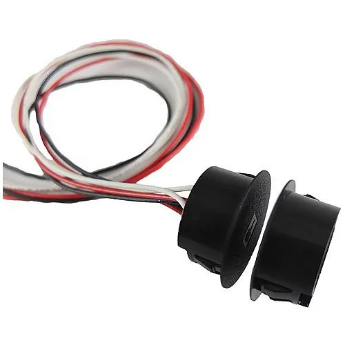 Magnasphere MSS-301C 1" Recessed/Concealed Multi-Switch Contact with Switch, Closed Loop, Black
