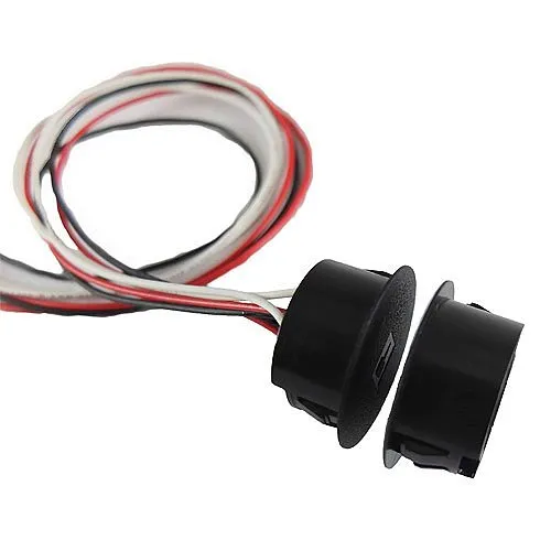 Magnasphere MSS-301C-WG-BROWN 1" Recessed with 1 Switch, 1 Closed Loop with Extended Reach Magnet (5/8"min gap), Brown