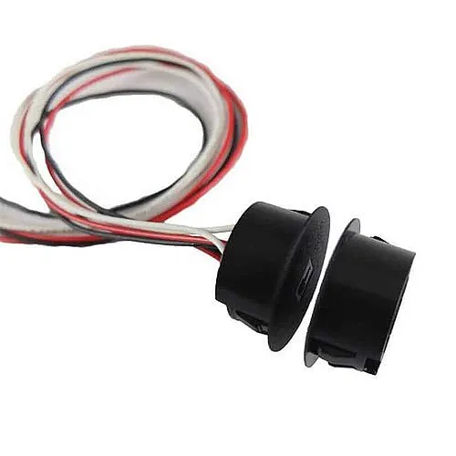 Magnasphere MSS-301C 1" Recessed/Concealed Multi-Switch Contact with Switch, Closed Loop, White