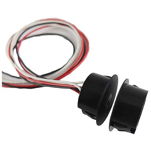 Magnasphere MSS-303C-BLACK 1" Recessed / Concealed Contact with 3 Switches, 3 Closed Loop