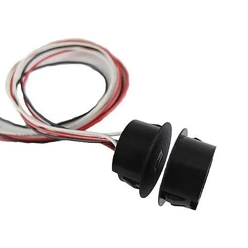 Magnasphere MSS-320C-WG-BLACK 1" Recessed 2-Switch, 2-Open Loops, Black