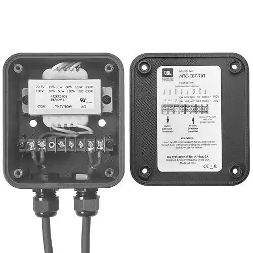 JBL Professional MTC-CBT-70T-WH Bolt-On Transformer Module for CBT 70 Models, White