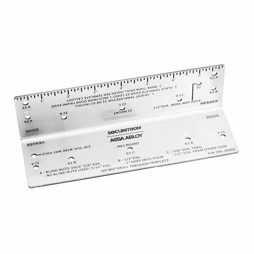 Securitron MTK-32/62 Magnetic Metal Marking Template for M32 and M62