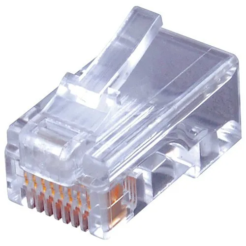 Vanco MTP8RSUL-100 8x8 RJ45 Round/Solid CAT5e Plug, 100-Pack