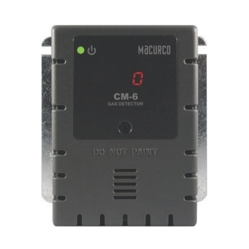 Macurco CM-6 Series Carbon Monoxide CO Fixed Gas Detector, 12-24VAC or 12-32VDC, Gray