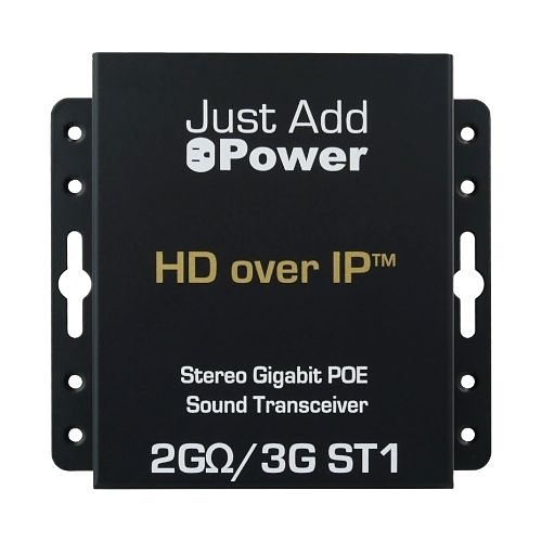 Just Add Power ST1 3G Ultra Series Stereo Gigabit PoE Sound Transceiver, 10W PoE (Previous VBS-HDIP-ST1)
