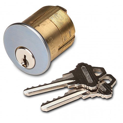 SDC CYL-6KAQ Mortise Cylinder for Key Switches, 6-Pin, 11/8" Length, Keyed Alike