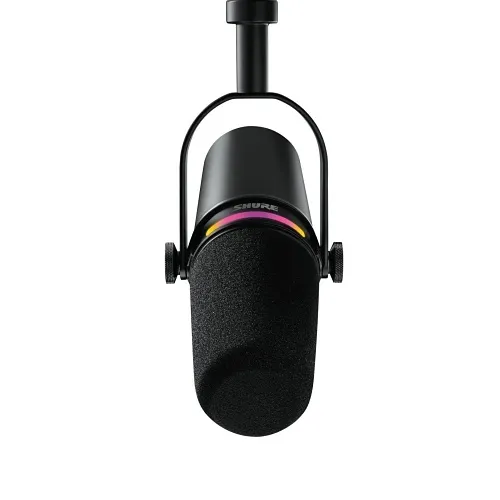 Shure MV7+-K-BNDL XLR/USB Podcast Microphone, Desktop Stand, Black