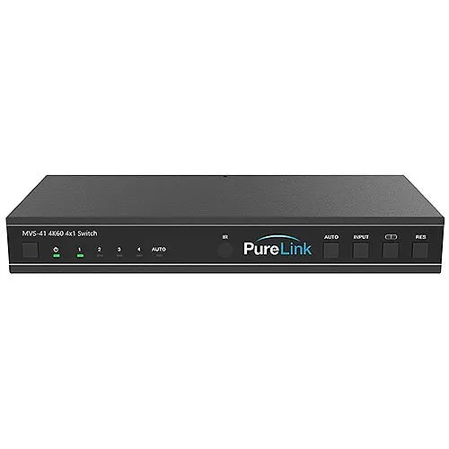 PureLink MVS-41 HDTools 4x1 Ultra HD 4K60 4:4:4 HDMI 2.0b, HDCP 2.2 Switcher with Scaling, Multiview Output, Audio Extraction