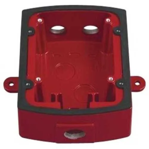 System Sensor MWBB Wall Mount Weatherproof Back Box, Red