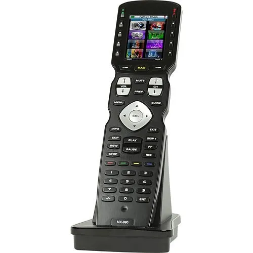 URC MX-990I IR/RF Hard Button Remote Control with Color LCD