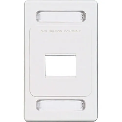 Siemon MX-FP-S-02-02 Max Faceplate, Ports, White