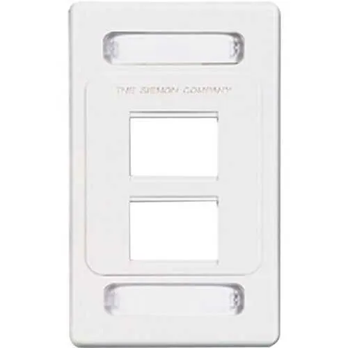 Siemon MX-FP-S-04-02 MAX Faceplate, Port, White