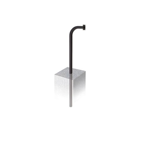 Linear GNB-1 Burial-Mount Gooseneck for Keypad, Telephone Entry System and Access Control Systems, Black