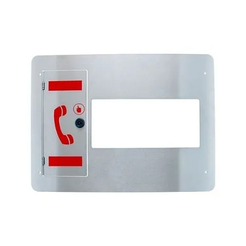 Eaton MX16-SSC VoCALL 16 US Master Panel Front, Digital Area of Refuge System, Emergency Voice System, Stainless Steel