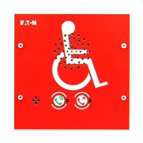 Eaton MX16RRF-US VoCALL 16 US Digital Area of Refuge System, Emergency Voice System, Flush Mount, Type B Call Station, Red