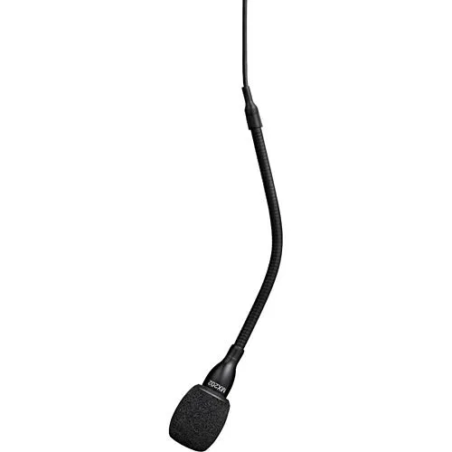 Shure MX202W-A/C Microflex Condenser Overhead Microphone Cardioid, Inline Preamp with 3-pin XLR Connector, Bright White