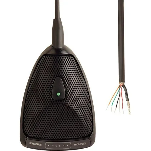 Shure MX392/O Microflex Boundary Condenser Omnidirectional Microphone, Black