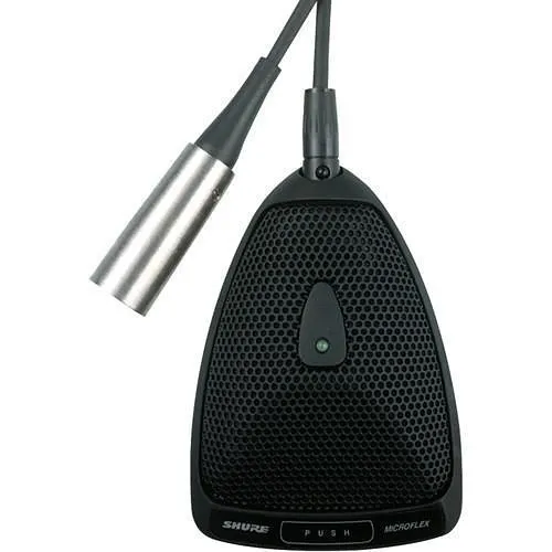 Shure MX393/O Microflex Omnidirectional Boundary Microphone for Installs, XLR Connector