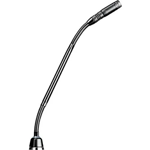 Shure MX410LPDF/C Microflex 10" Cardioid Dualflex Gooseneck Microphone, Bi-Color Status Indicator Ring, Less Preamp, Black